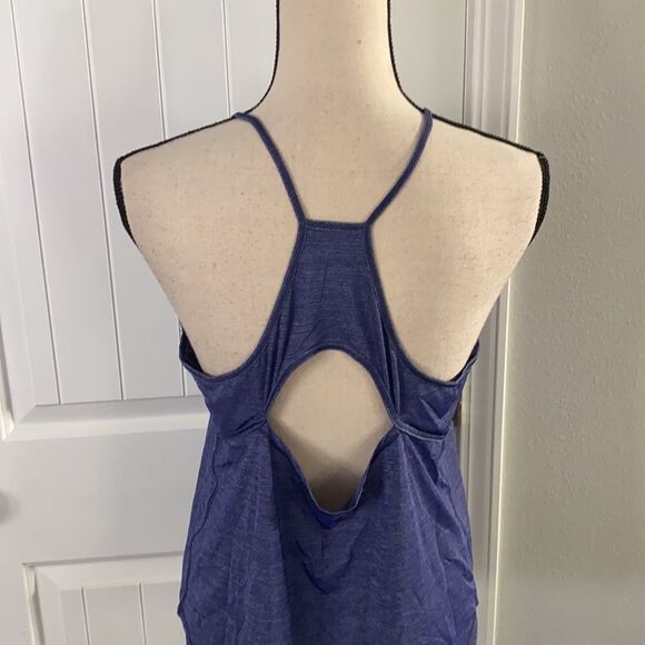 Lululemon Fast As Light Singlet Heathered Emperor Blue Size 10 - Picture 9 of 12